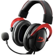 HYPERX 极度未知 CloudⅡ 耳罩式头戴式有线耳机 飓风黑红 USB口