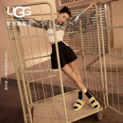 周冬雨同款，UGG Oh Yeah 2022春夏女士弹力束带毛毛凉鞋 1107953 到手￥431.39