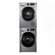 Midea 美的 MG100VT707WDY MH100VTH707WY 热泵洗烘套装 巴赫银