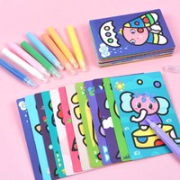 儿童彩沙手工diy制作 12色彩砂+12张画