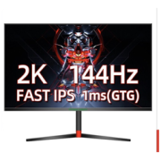TITAN ARMY 泰坦军团 27英寸快速液晶 2K显示器 FAST IPS 144Hz 1ms 广色域 升降旋转 兼容G-Sync 电竞高清电脑屏幕 27G1