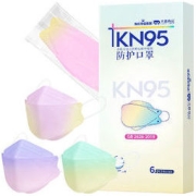 海氏海诺 一次性KN95立体防护口罩 6只装