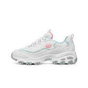 SKECHERS 斯凯奇 D'lites1.0 女子休闲运动鞋 99999863/WLB 白色/浅蓝色 37