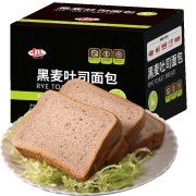 京东极速版：千丝 黑麦夹心吐司 整箱500g