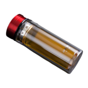 HAERS 哈尔斯 LBL-300-76 双层玻璃杯 300ml 红色