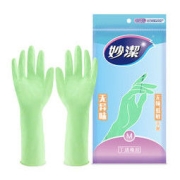 妙潔 清洁橡胶手套 中号