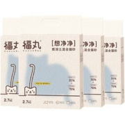 PLUS会员：FUWAN 福丸 膨润土混合猫砂 2.7kg*4袋
