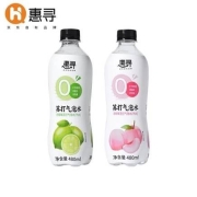 京东极速版:惠寻 无糖苏打水白桃味气泡水480ml*6瓶
