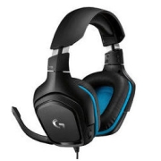 logitech 罗技 G431 耳罩式头戴式降噪有线耳机 黑色 3.5mm/USB口