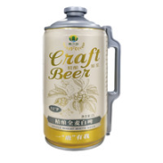 鹿小农 青岛精酿原浆白啤酒 2L大桶装