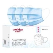 WELLDAY 维德 一次性医用外科口罩 100只 灭菌级