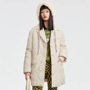 4日10点：PEACEBIRD 太平鸟 女士西装领羽绒服 A7ACB435372