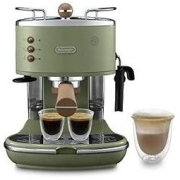 De'Longhi 德龙 Icona 复古泵压式咖啡机 KBOV2001.GR 适用于制备意式浓缩(Espresso)