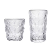 前力 冰川纹玻璃杯  330ml*2只