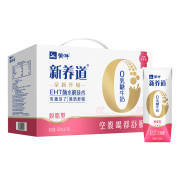 MENGNIU 蒙牛 新养道零乳糖脱脂牛奶 250ml*12盒 礼盒装*4件