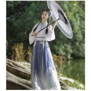 汉尚华莲 盏月色 宋制汉服 女士直领对襟衫