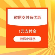 限部分账号、牛蛙腿：微信 支付有优惠 1元支付金