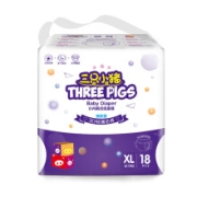 京东极速版：三只小猪  3D轻薄拉拉裤XL码18片(12-17KG)
