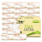 C&S 洁柔 抽纸 粉Face柔韧300张面巾纸*27包 无香
