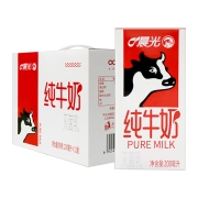 限区域、88VIP：晨光 全脂纯牛奶200ml*12盒*4件+凑单
