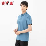雅鹿 男士 珠地棉 翻领POLO衫 多色可选