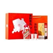 MOUTAI 茅台 惠群贵礼礼盒 53度 酱香型白酒飞天 200ml单瓶 礼盒装