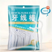 有券的上：丽容 牙线棒清洁齿缝超强拉力100支/包*6件