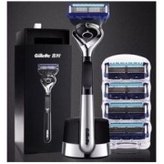 Gillette 吉列 锋隐致顺引力盒 （1光滑刀架+5刀头+磁力底座）
