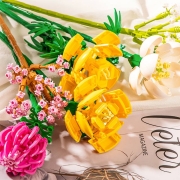 哲高 花朵积木 diy拼装玩具 多款可选