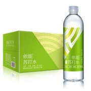 yineng 依能 青柠味 无糖无汽弱碱苏打水 饮料 500ml*15瓶 塑膜装 冷藏风味更佳 饮用水