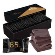 PLUS会员：纯可可脂黑巧克力 120g*4盒*4件