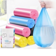 京东极速版、有券的上:聚心尚品（x-life） 点断式垃圾袋彩色平口 5卷-100只装