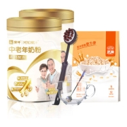 蒙牛 0蔗糖 鱼油高钙奶粉800g*2罐 礼盒装