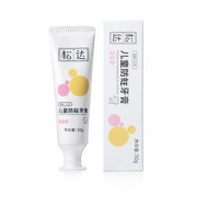 松达 儿童防蛀牙膏 专用3-12岁男女清新果味牙刷科学低氟低泡含木糖醇 草莓味50g*3支