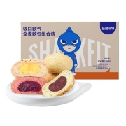 鲨鱼菲特 全麦黑巧夹心欧包 500g