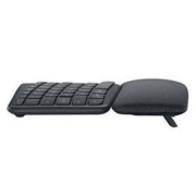logitech 罗技 ERGO K860 108键 2.4G蓝牙无线薄膜键盘 黑色