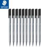 STAEDTLER 施德楼 334-9 纤维笔 10支装 黑色