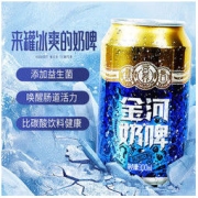 金河 奶啤乳酸菌风味牛奶饮品300ml*6罐