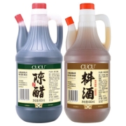 京东极速版：CUCU 800ml料酒+800ml陈醋