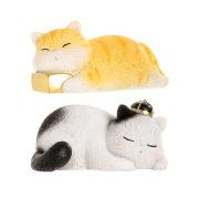 本宫好物  博物文创 三希堂猫咪桌面摆件  2只装