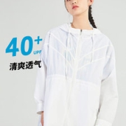 探路者 女款谍影仿生科技防紫外线中长款带帽皮肤衣