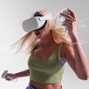 新低，亚马逊销冠！5K预算最好VR设备：Oculus Quest 2无线头戴式VR一体机 128g