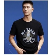 HLA 海澜之家 MR.BLACK系列 男女同款T恤 HNTBJ2Q401A