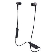 audio-technica 铁三角 ATH-CKR55BT 入耳式颈挂式 蓝牙耳机 黑色