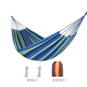 巴奴欧 户外露营加厚加宽帆布吊床 弯木防侧翻 250x80cm