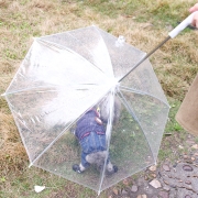 小型犬外出牵引雨伞 伞面直径72cm