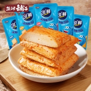 聚划算百亿补贴:盐津铺子 鱼豆腐31°鲜 网红豆腐干 香辣小零食 原味40包
