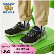 SKECHERS 斯凯奇 GO RUN 400 PROXO 男童休闲运动鞋 97680L/BKCC 黑色/炭灰色 33.5码
