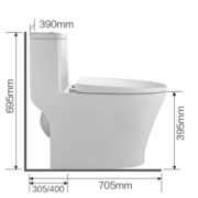 JOMOO 九牧 11368-2-1/41Z-1 连体式马桶 400mm坑距