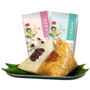 广州酒家 风味肉粽/豆沙/蜜枣/蛋黄肉粽 100g*4只